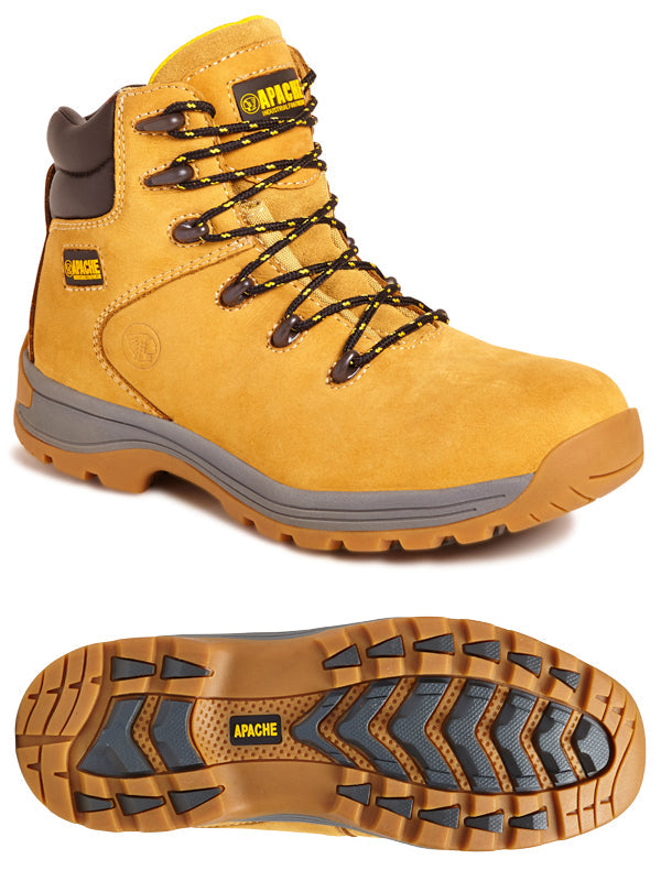 Apache AP314CM Safety Hiker Boots Nubuck Water Resistant Steel Toe Comfort