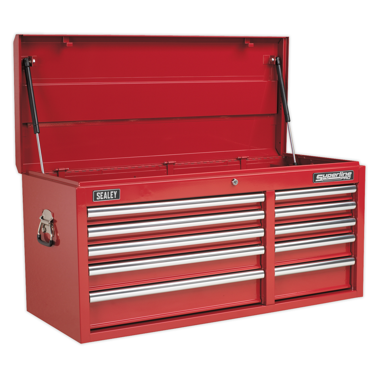 Sealey 10 Drawer Topchest Heavy-Duty Ball-Bearing Slides Red AP41110