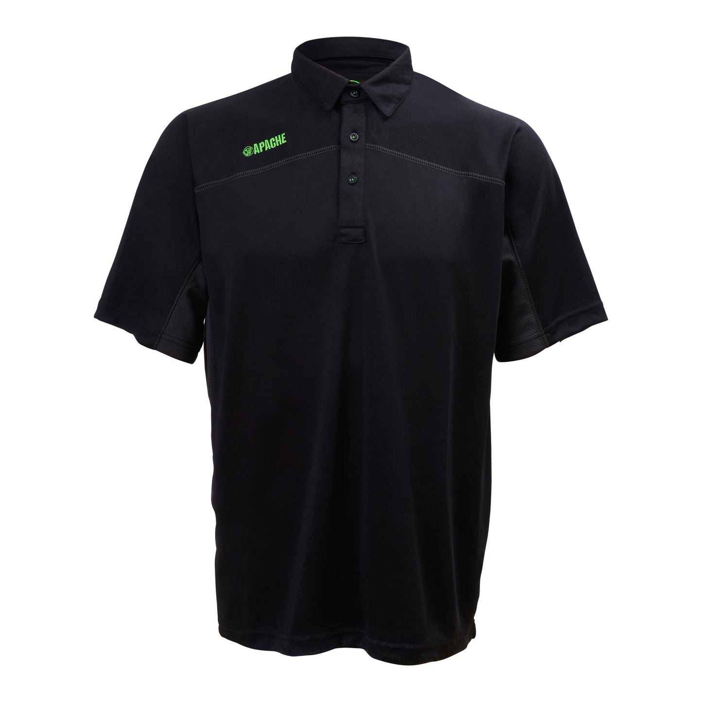 Apache Langley Polo Shirt Short Sleeve Poly Stretch Comfort Logo Embroidered