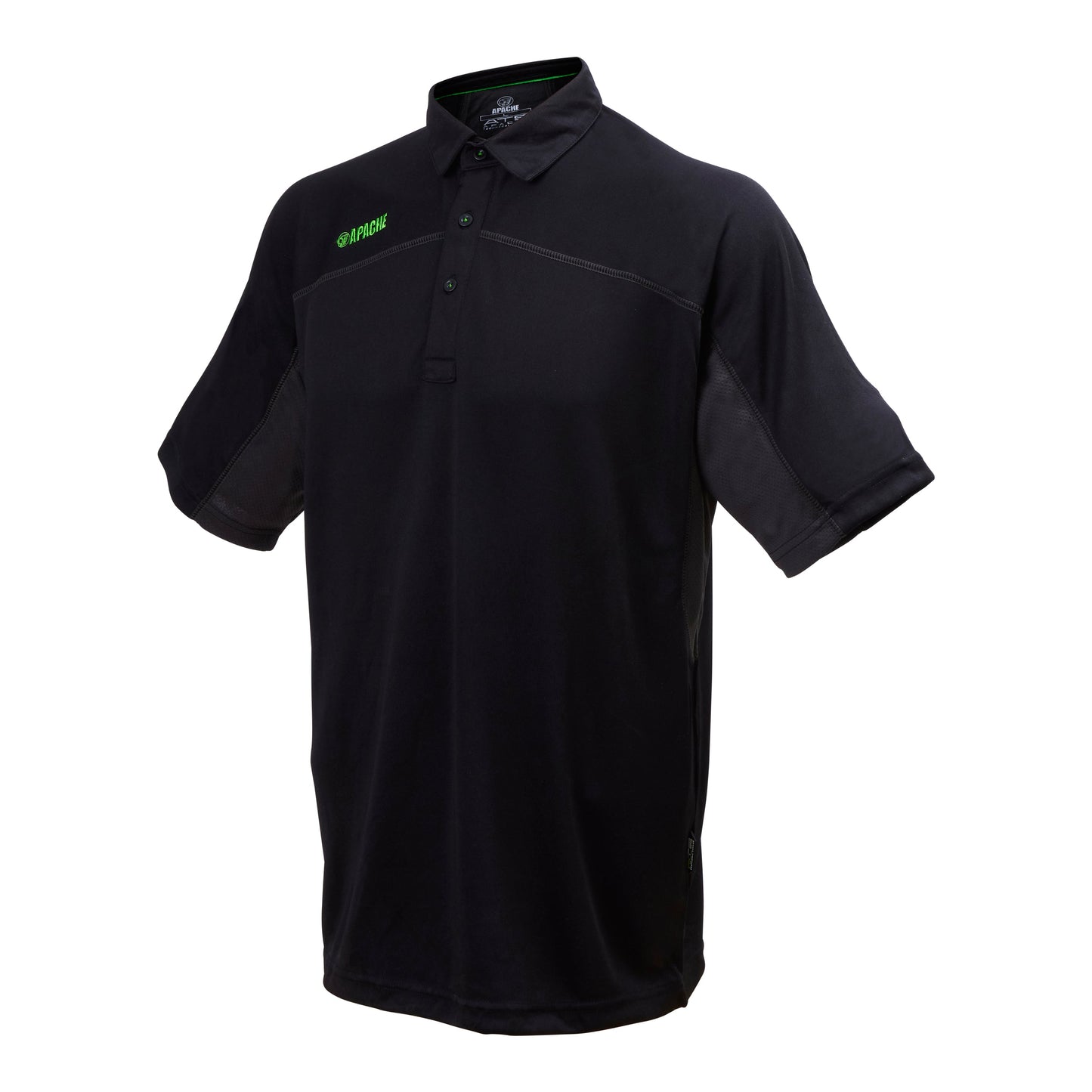 Apache Langley Polo Shirt Short Sleeve Poly Stretch Comfort Logo Embroidered