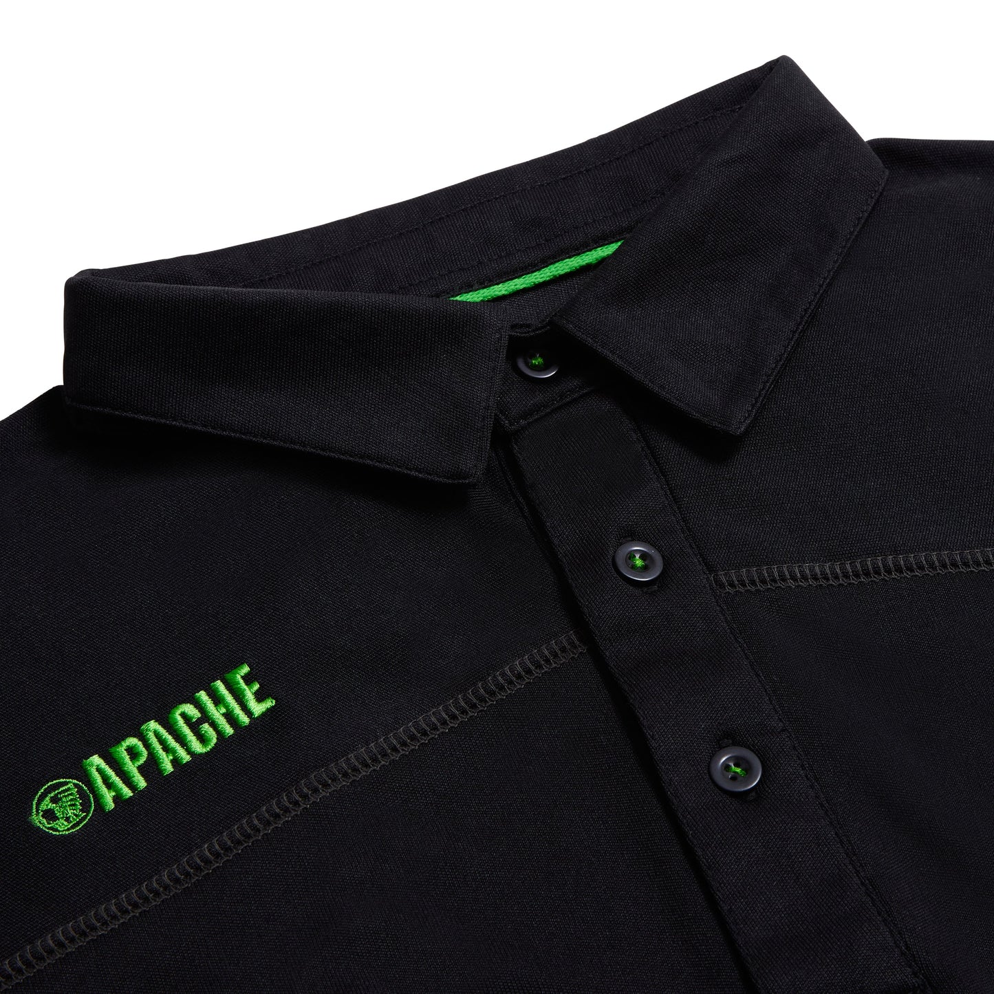 Apache Langley Polo Shirt Short Sleeve Poly Stretch Comfort Logo Embroidered