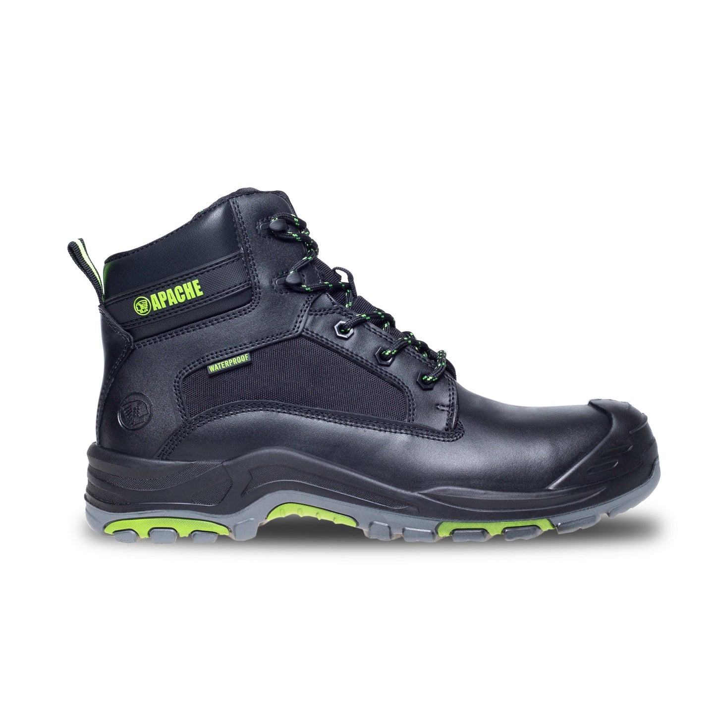 Apache Dakota Metal Free Waterproof Safety Boots Non-Metallic Toe Black