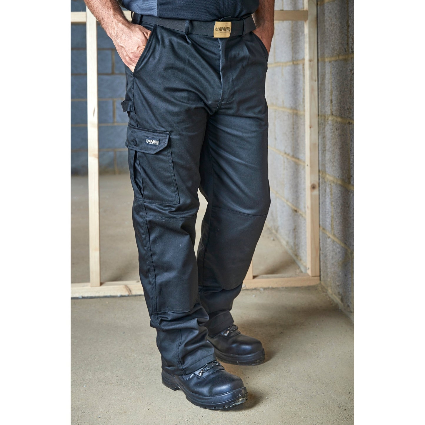Apache Industry Cargo Trousers with Knee Pad Pocket and Hammer Loop