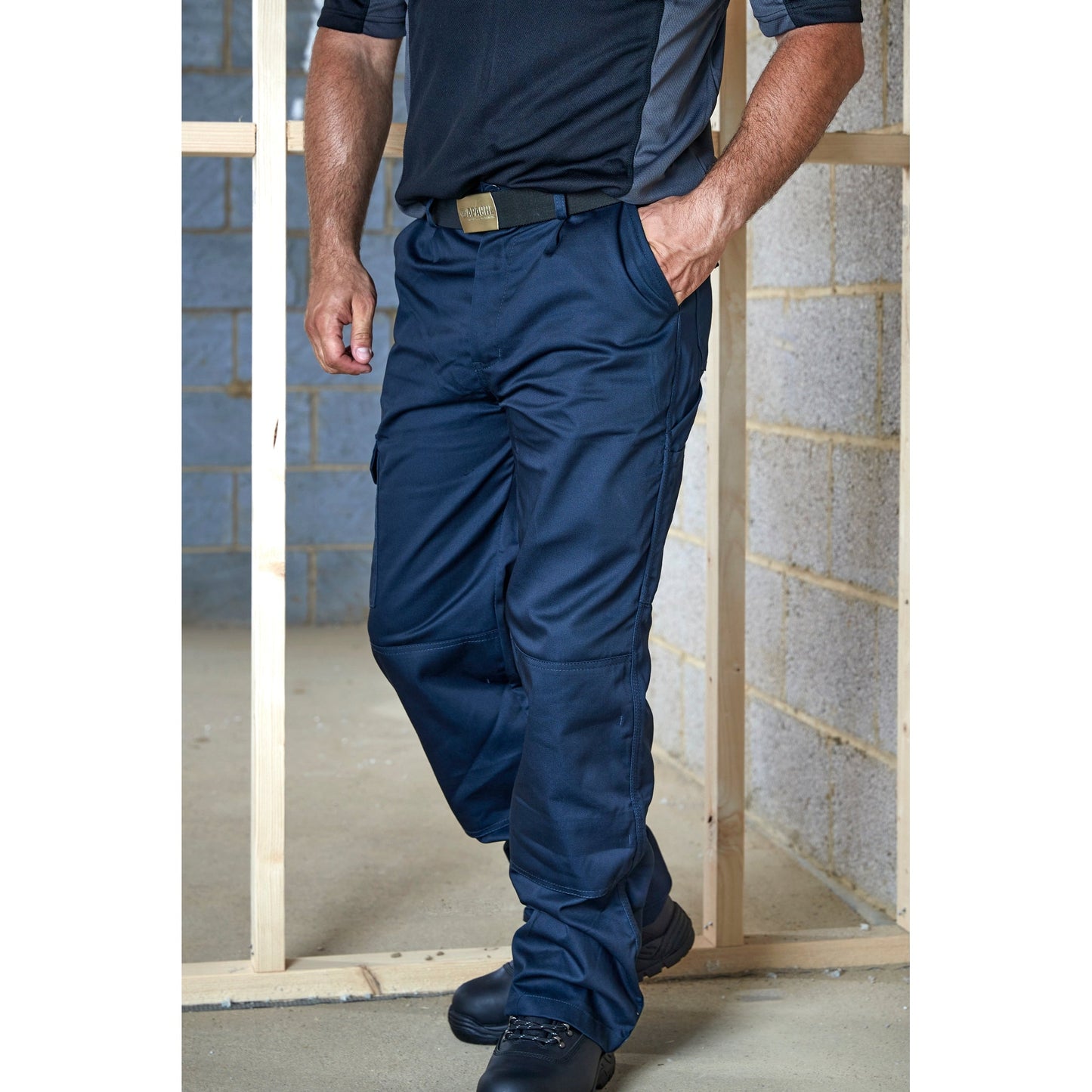 Apache Industry Cargo Trousers with Knee Pad Pocket and Hammer Loop