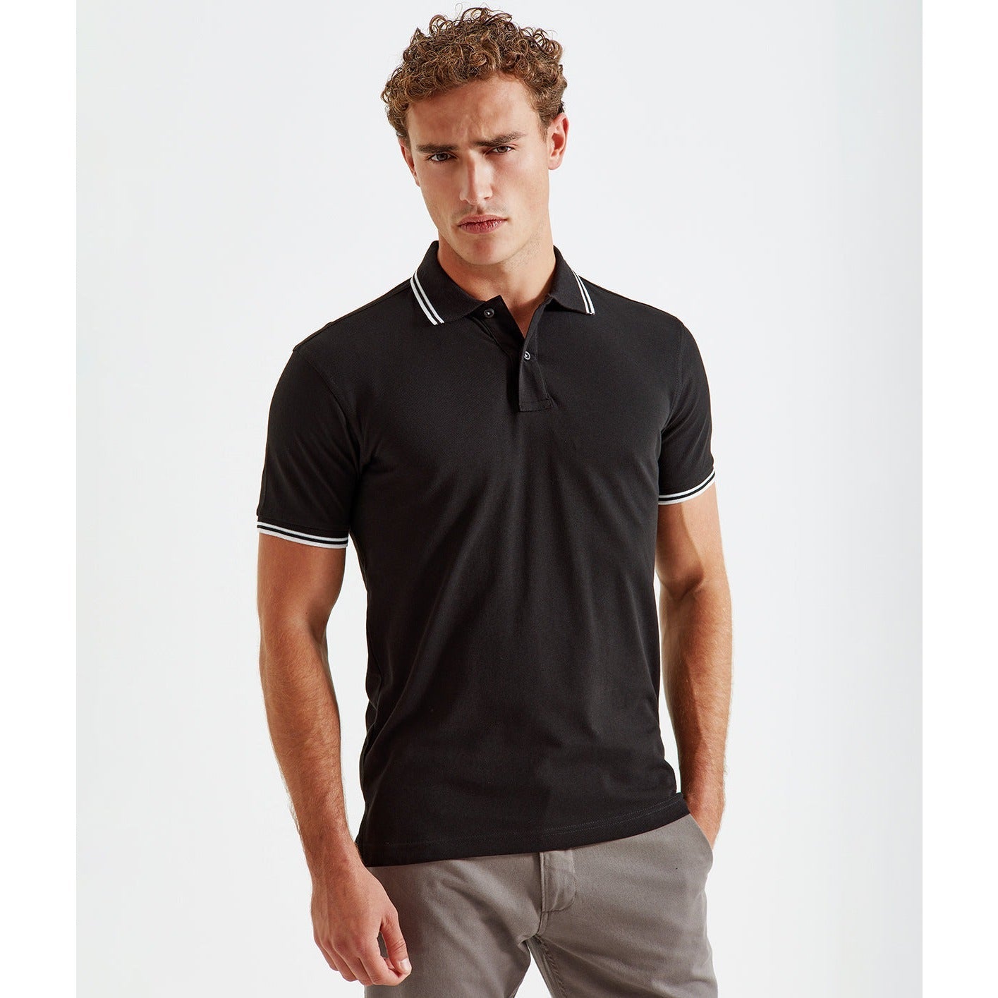 Asquith & Fox Men's Classic Fit Tipped Polo Shirt Short Sleeve Cotton Top