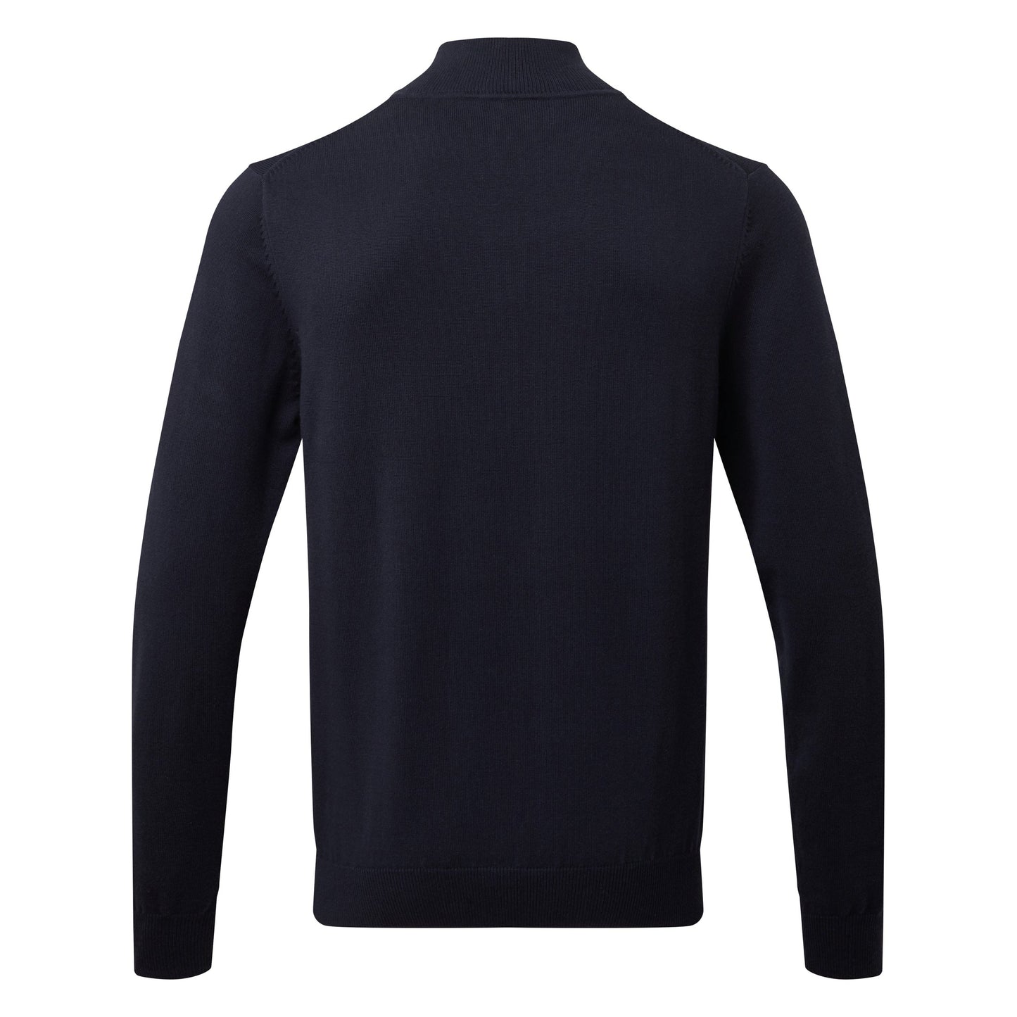 Asquith & Fox Men's Cotton Blend Â¼ Zip Sweater Decorative Stitching Sizes S-3XL