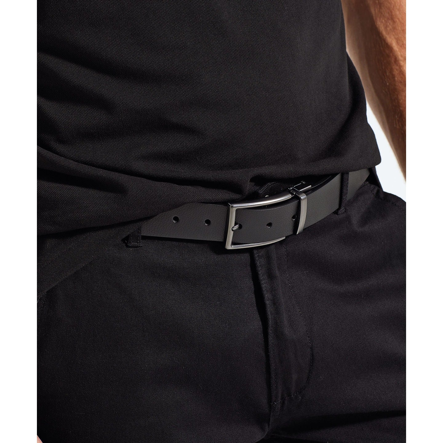 Asquith & Fox Men's Reversible Leather Belt Brown Black 95-125cm