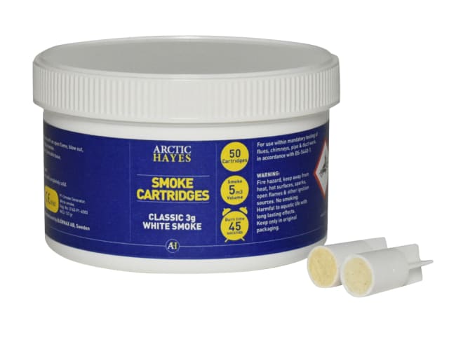 Arctic Hayes Classic 3g Smoke Cartridges Tub of 50 for Testing & Effects