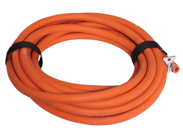 Arctic Hayes 10m Drain Down Hose Flexible Red Rubber with Hose Clip 12.7mm