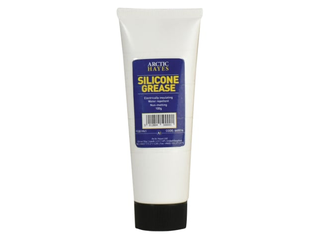 Arctic Hayes Silicone Grease 100g Tube WRAS Approved for Plumbing Use
