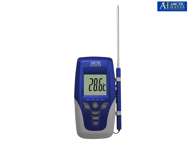 Arctic Hayes Compact Digital Thermometer - Â°C/Â°F, Auto Power-Off, Alarm