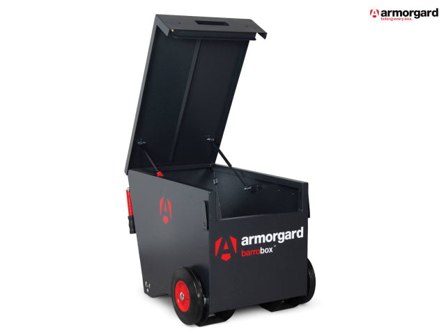 Armorgard Barrobox Mobile Security Box with Wheels, 5-Lever Deadlocks, Steel