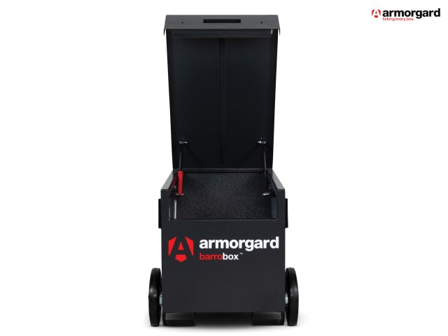 Armorgard Barrobox Mobile Security Box with Wheels, 5-Lever Deadlocks, Steel