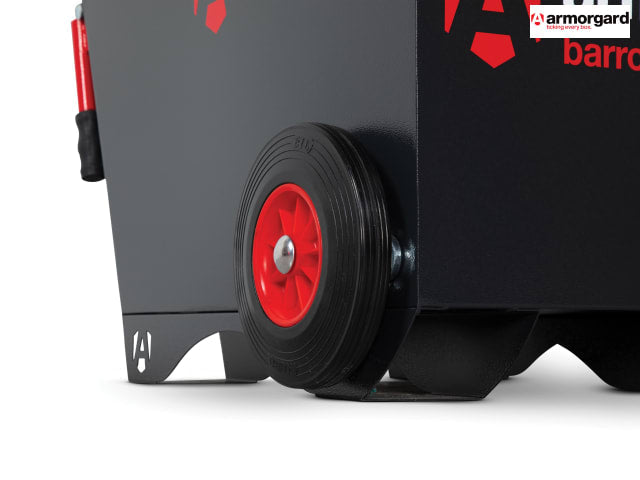 Armorgard Barrobox Mobile Security Box with Wheels, 5-Lever Deadlocks, Steel