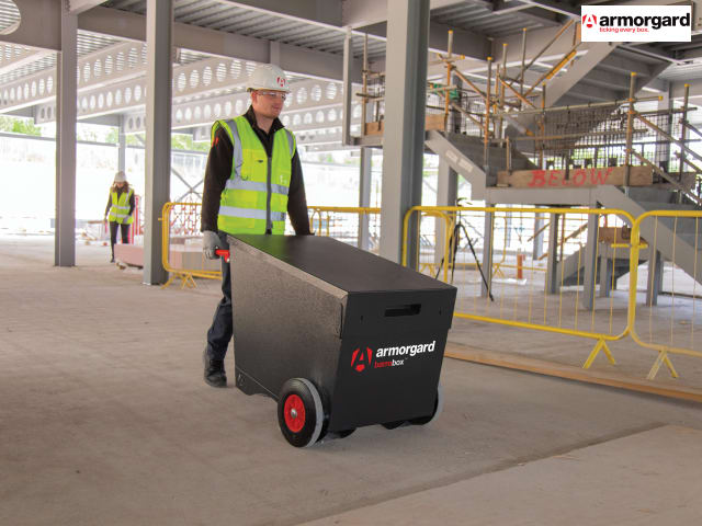 Armorgard Barrobox Mobile Security Box with Wheels, 5-Lever Deadlocks, Steel