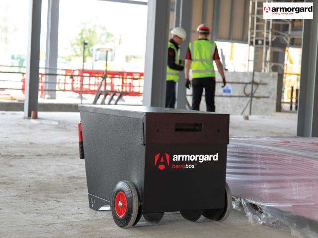Armorgard Barrobox Mobile Security Box with Wheels, 5-Lever Deadlocks, Steel
