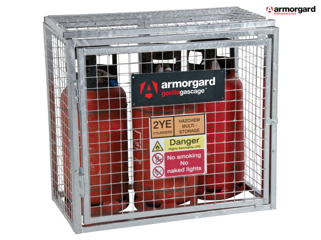 Armorgard Gorilla Bolt Together Gas Cage 1012mm Secure Storage for Gas Bottles