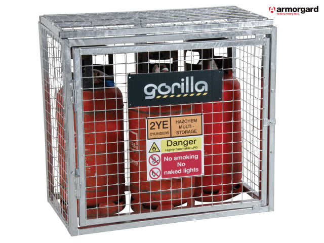Armorgard Gorilla Bolt Together Gas Cage 1012mm Secure Storage for Gas Bottles