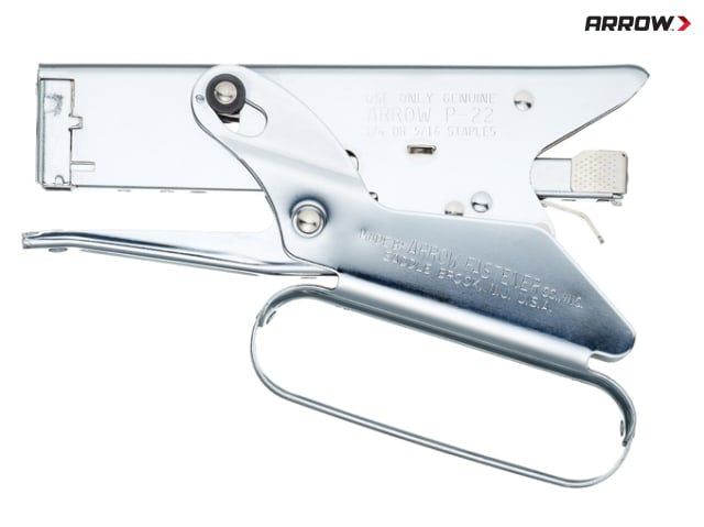 Arrow P22 Plier-Type Stapler Hand-Held Steel Construction Deep Throat 6-8mm
