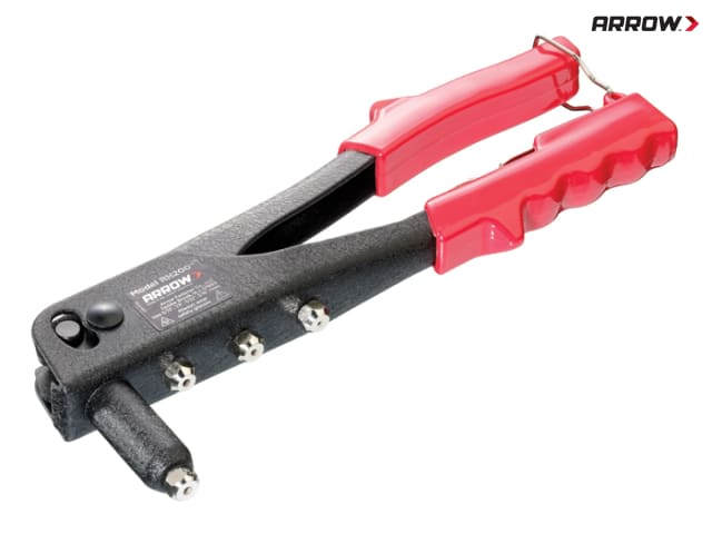 Arrow RH200 Rivet Tool Professional All-Purpose with 4 Nose Pieces