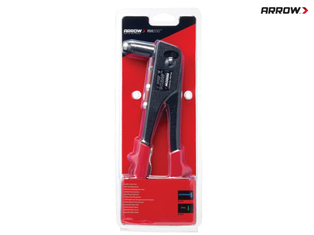 Arrow RH200 Rivet Tool Professional All-Purpose with 4 Nose Pieces