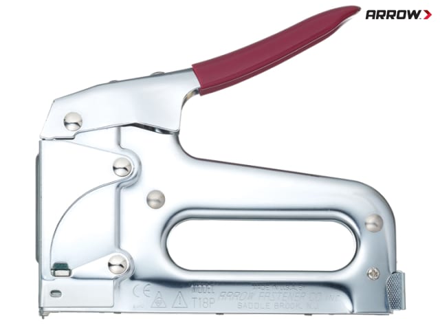 Arrow T18 Telephone Wire Tacker Steel Construction Anti-Slip Grip Jam Proof