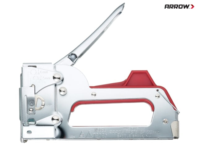 Arrow T2025 Staple & Wire Tacker with Adjustable Height Guide for Staples