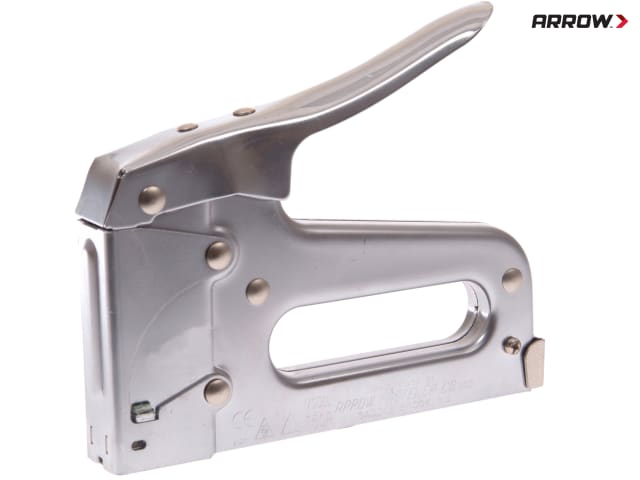 Arrow T50 Heavy-Duty Tacker Gun with Steel Construction & Easy Squeeze Operation