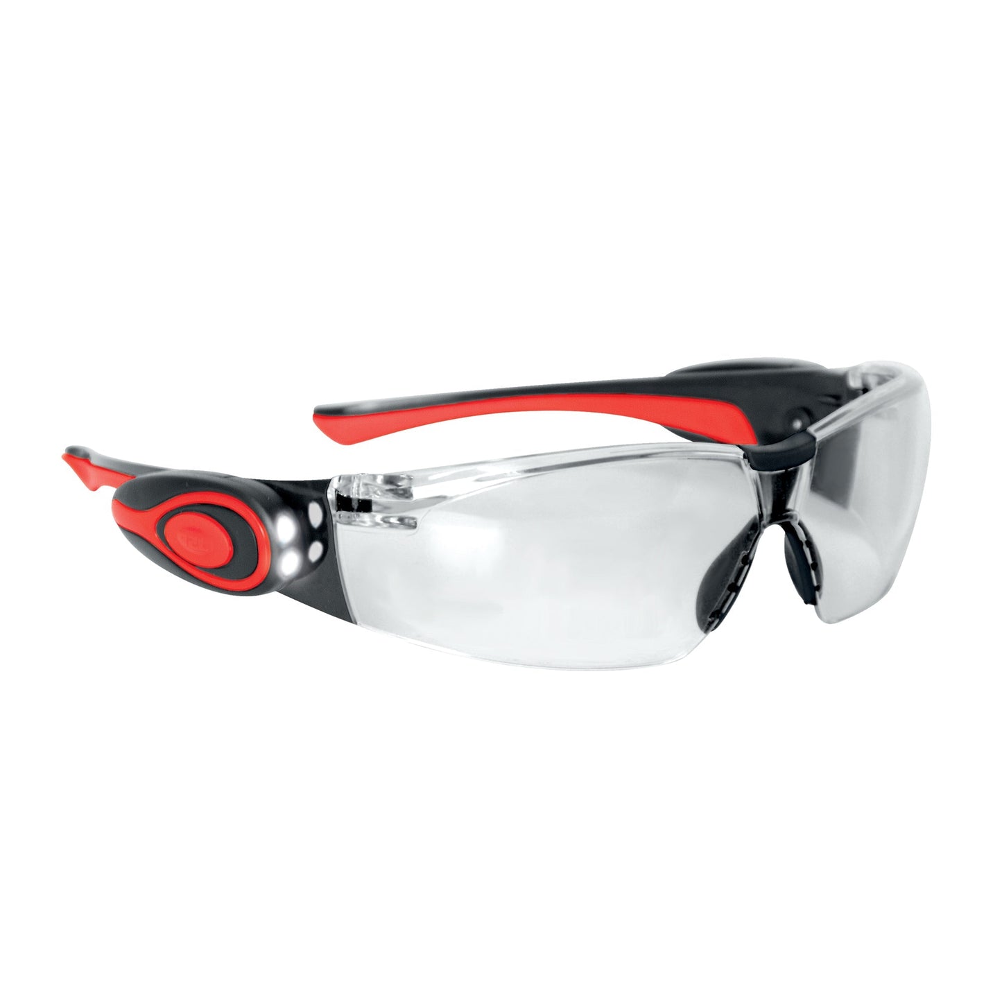 JSP Stealth 8000 Safety Specs with LED Lights Clear Lens Lightweight Protection