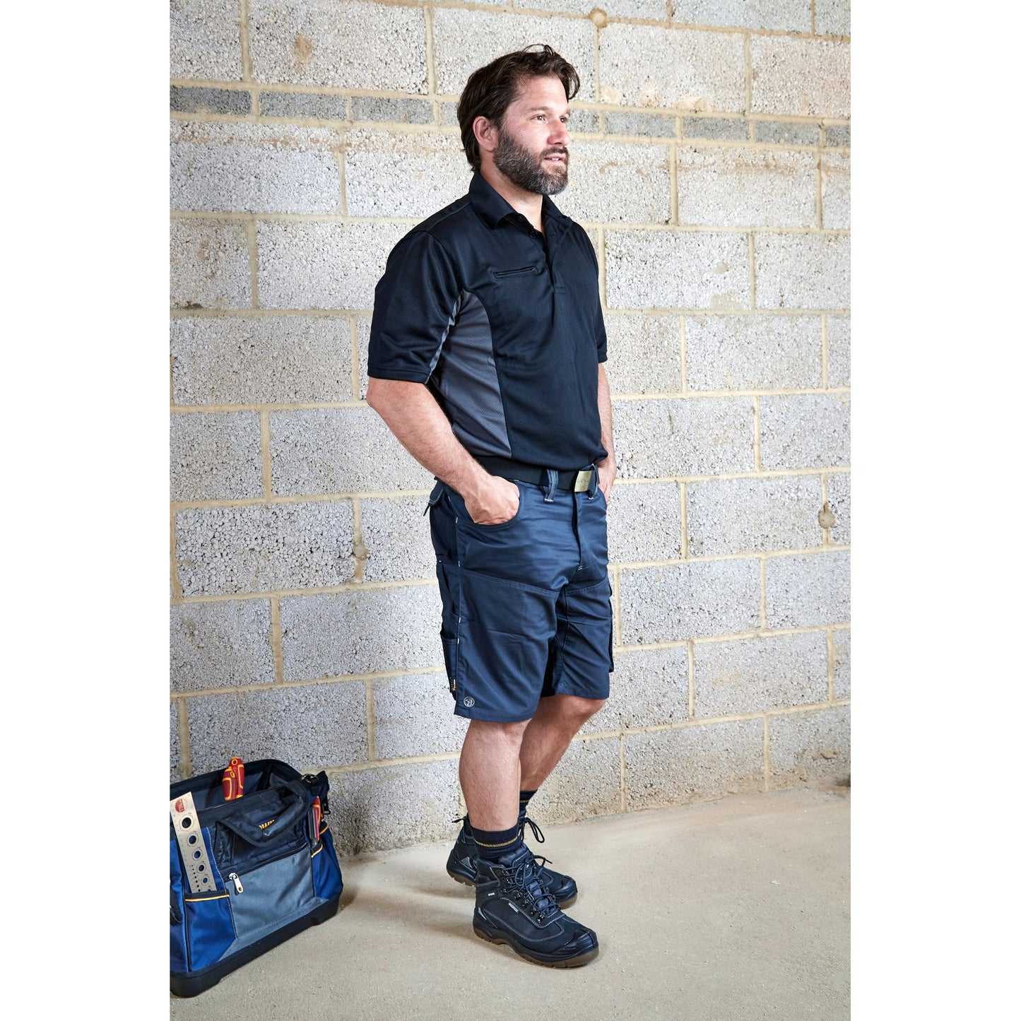 Apache ATS Steel Grey Cargo Shorts Lightweight Fabric Multi Pocket Design