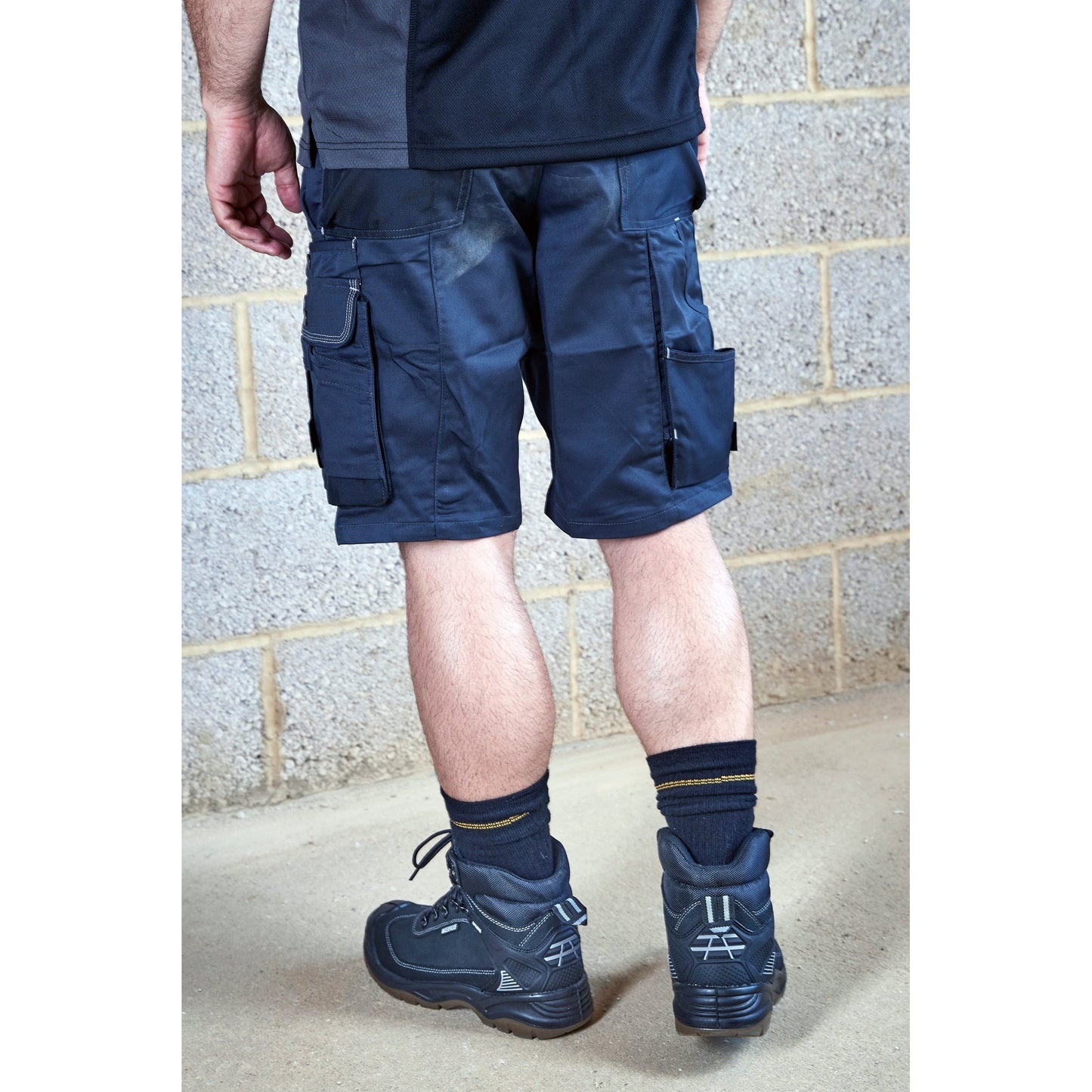 Apache ATS Steel Grey Cargo Shorts Lightweight Fabric Multi Pocket Design