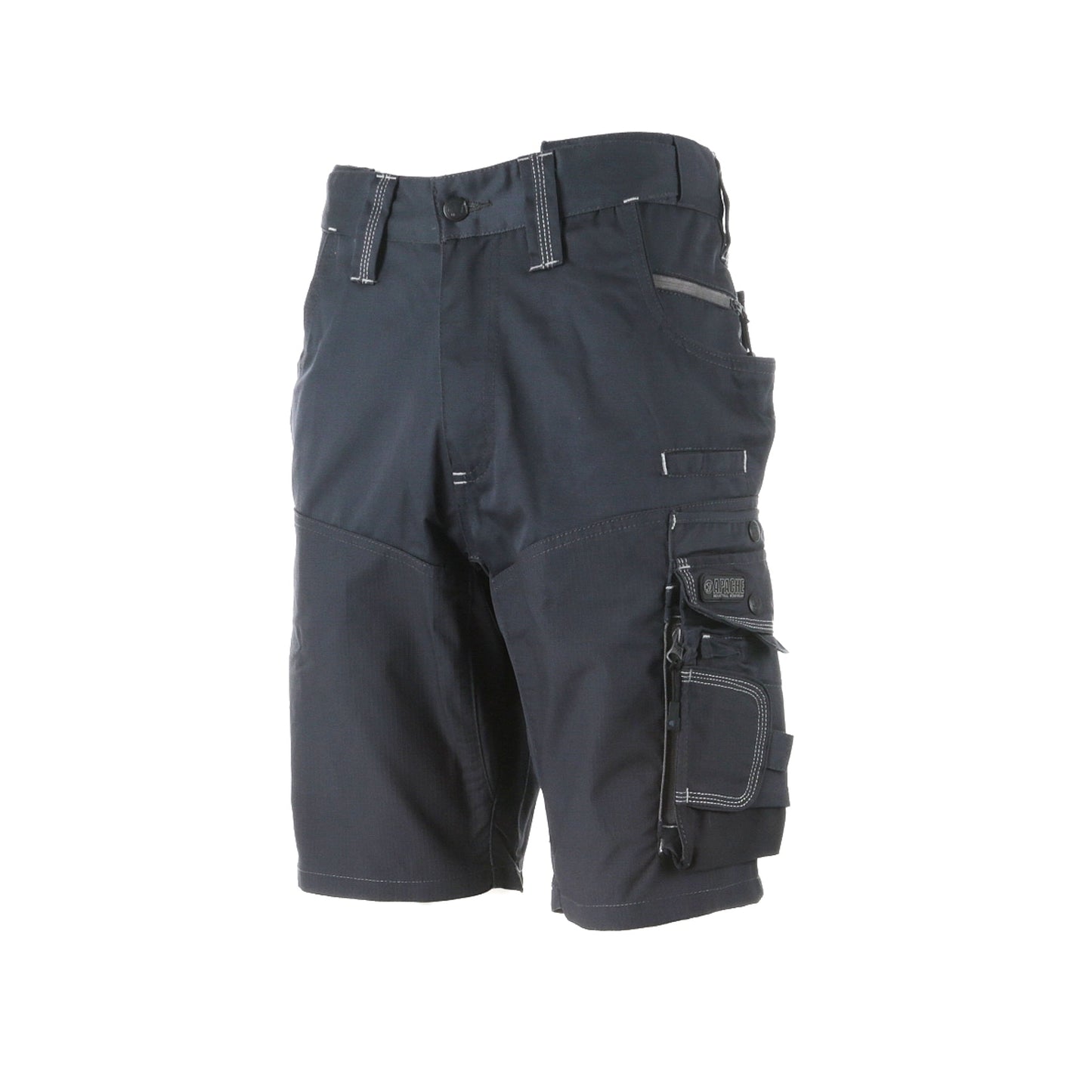 Apache ATS Steel Grey Cargo Shorts Lightweight Fabric Multi Pocket Design