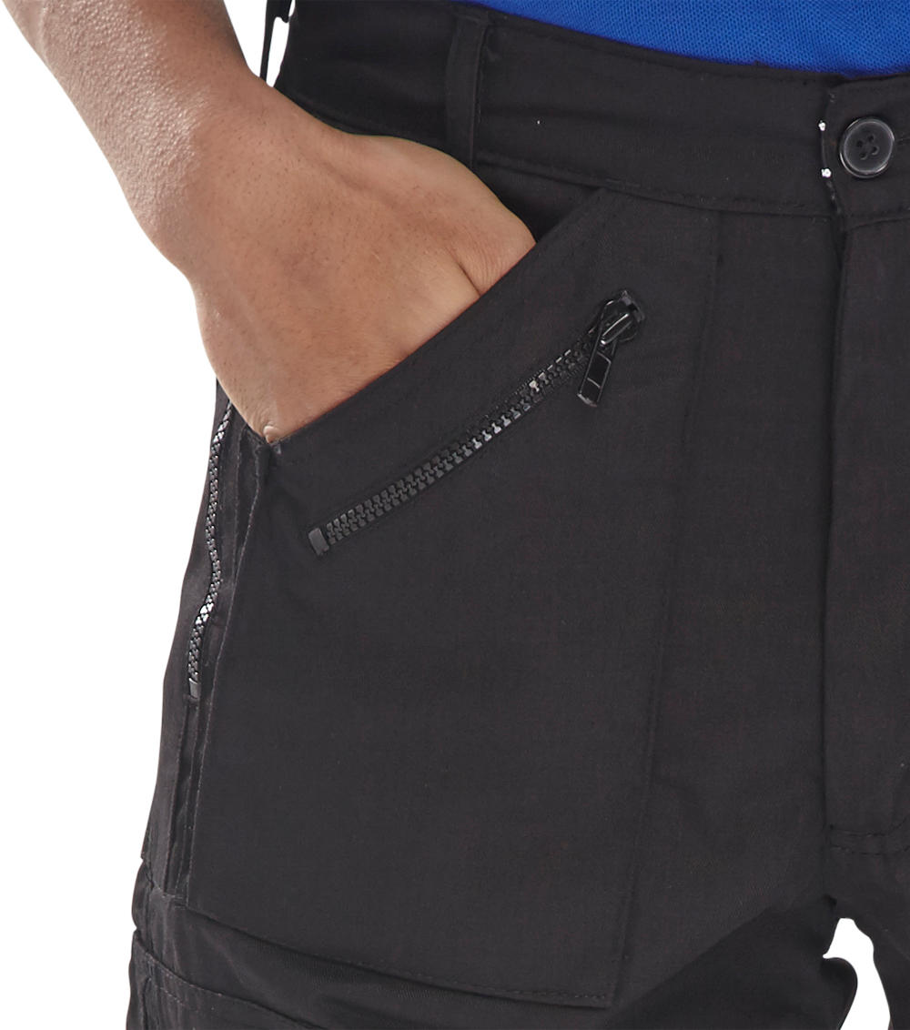 Beeswift Action Work Trousers Poly Cotton Multi Pockets Double Seat Knee Patches
