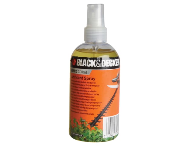 BLACK + DECKER A6102 Hedge Trimmer Oil Spray 300ml Biodegradable Formula