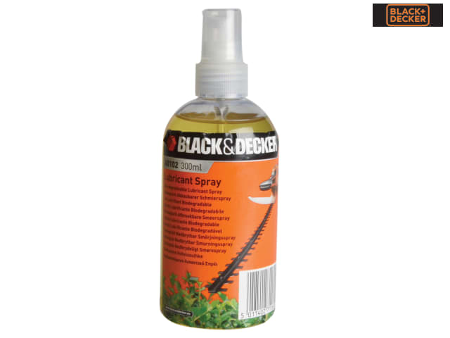 BLACK + DECKER A6102 Hedge Trimmer Oil Spray 300ml Biodegradable Formula