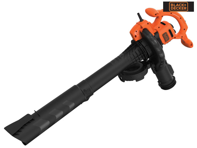 BLACK + DECKER BEBLV260 3-in-1 Electric Leaf Blower Vacuum Shredder 2600W