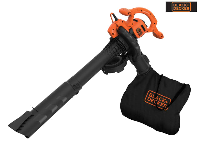 BLACK + DECKER BEBLV260 3-in-1 Electric Leaf Blower Vacuum Shredder 2600W