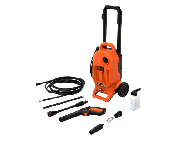 BLACK + DECKER BEPW1700 Pressure Washer 125 Bar Self Priming 240V Compact