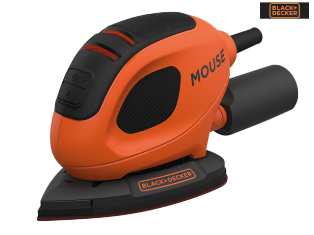 BLACK + DECKER BEW230BCA Mouse Sander 55W Compact Design 5 Sanding Sheets
