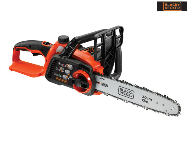 BLACK + DECKER GKC3630L20 36V Cordless Chainsaw 30cm Bar 2.0Ah Li-ion Battery