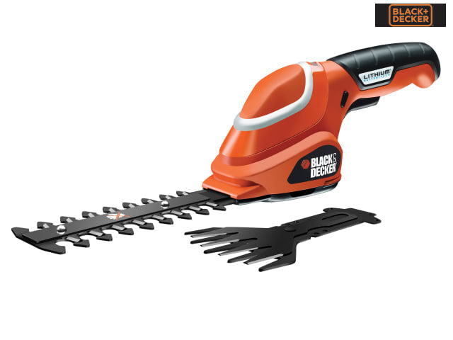 BLACK + DECKER GSL700 Shear Shrubber Kit 7V 1.2Ah Li-ion Battery 60min Runtime