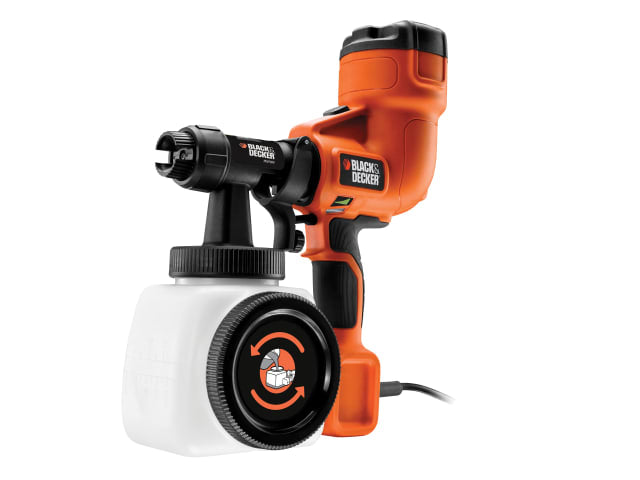 BLACK + DECKER DHVLP Handheld Spray Gun 400W Adjustable Nozzle 1.2L Canister