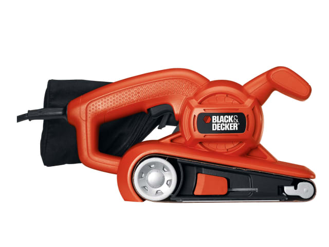 BLACK + DECKER KA86 720W Belt Sander 75x457mm with Dust Bag and Tracking