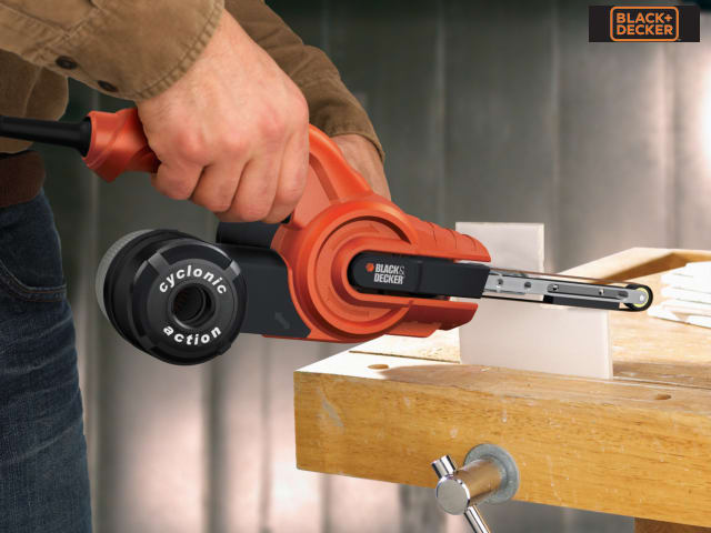 BLACK + DECKER KA900E Powerfile Belt Sander 350W Variable Speed Dust Canister