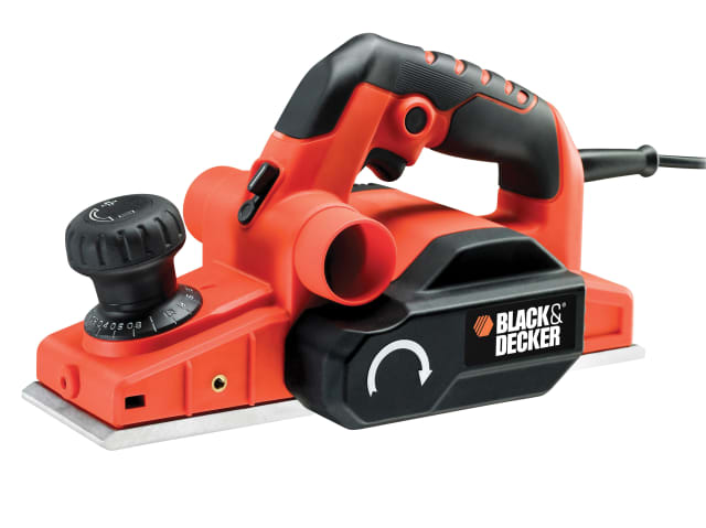 BLACK + DECKER KW750K Planer 750W 82mm Width 2mm Depth of Cut 240V