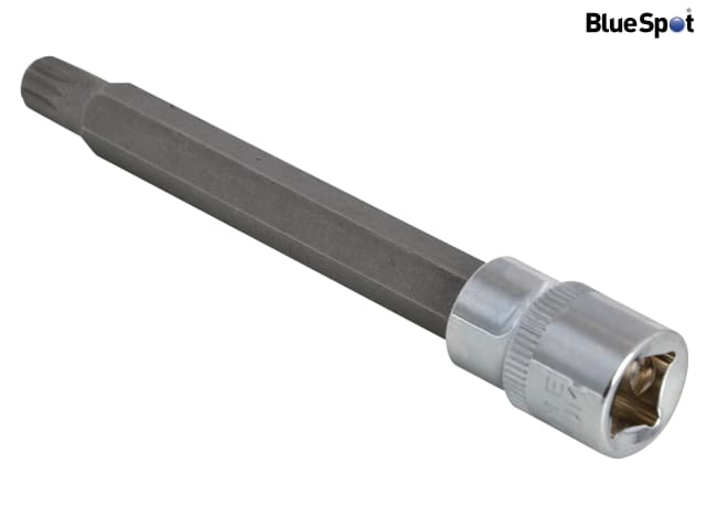 BlueSpot 3/8in Drive Extra Long Spline Socket Bit Set 7 Piece Chrome Vanadium
