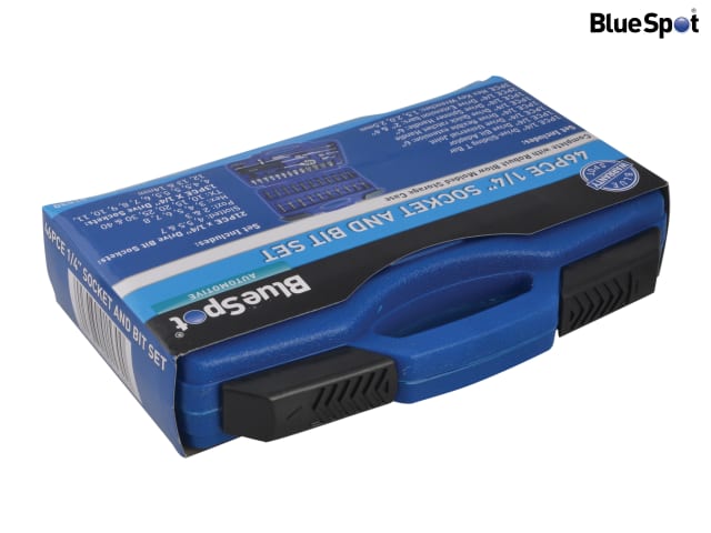 BlueSpot 46 Piece 1/4in Drive Socket & Bit Set with Storage Case