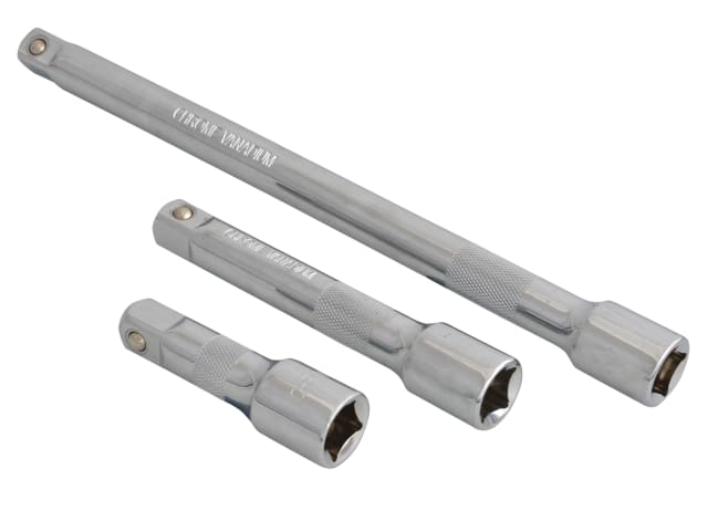 BlueSpot Tools 1/2in Drive CV Extension Bar Set 3 Piece Chrome Vanadium Steel