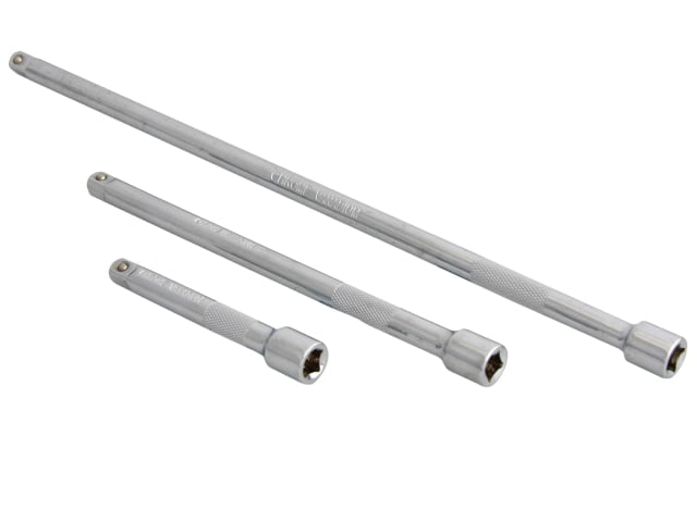 BlueSpot Tools 3 Piece Square Drive CV Extension Bar Set 1/4in Chrome Vanadium