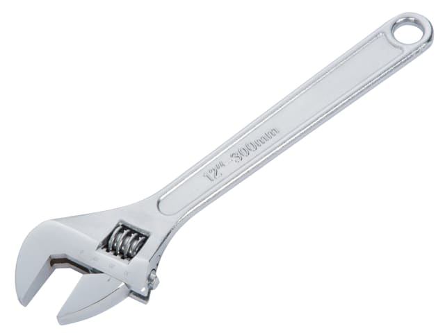 BlueSpot Tools 300mm Adjustable Wrench Chrome Plated Carbon Steel 35mm Capacity